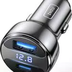 INIU zigarettenanzünder USB, 66W Kfz Ladegerät, USB-C USB-A PD 3.0 & QC 3.0+ Schnelles zigarettenanzünder Adapter für iPhone 15 14 13 12 11 Pro Max Plus Samsung Galaxy Note Pixel