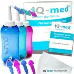 iQ-med Nasendusche 500ml + 44x Salz + 4 Aufsätze