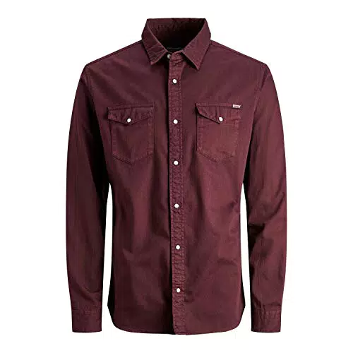 JACK & JONES Herren JJESHERIDAN Shirt L/S NOOS 12138115