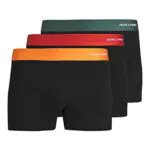 JACK & JONES Men's JACDUKE Bamboo Trunks 3 Pack Boxershorts