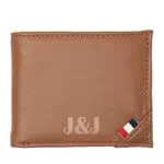JACK & JONES Men's JACJOSE Wallet Geldbörse, Cognac/Detail:with Flag