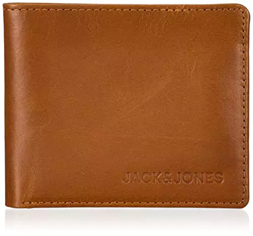 JACK & JONES Men's JACSIDE Leather Wallet Cardholder