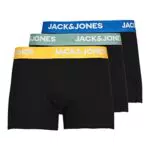 JACK & JONES Men's JACVITO SOLID Trunks 3 Pack Boxershorts