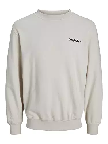 JACK & JONES Men's JOREARTH Sweat Crew Neck MC Sweatshirt