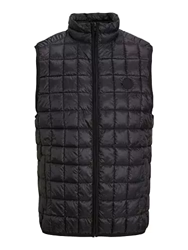 JACK & JONES Men's JPRCCFROST Light Vest Weste, Black