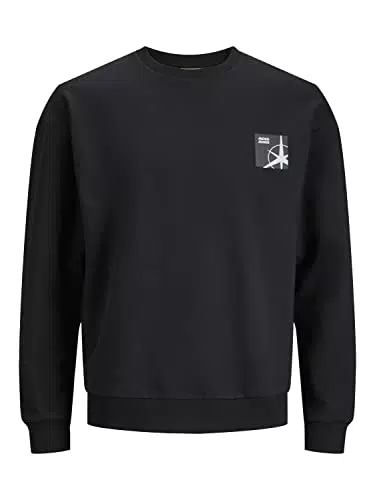 JACK & JONES PLUS Men's JCOFILO Sweat Crew Neck SN PLS Sweatshirt