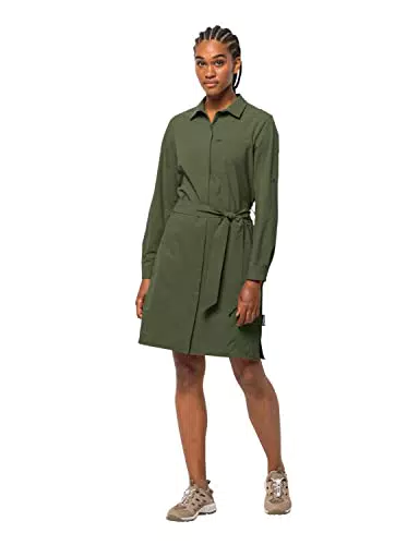 Jack Wolfskin Damen Light Wander Dress W Kleid, Greenwood