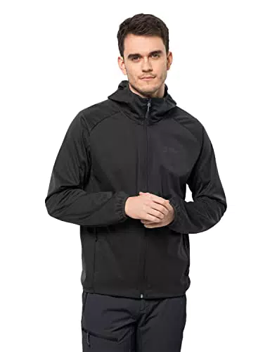 Jack Wolfskin Herren Feldberg Hoody M Jacket, Schwarz
