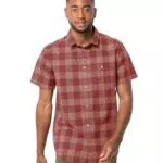 Jack Wolfskin Herren Highlands M Shirt Shortsleeve, Barn Red