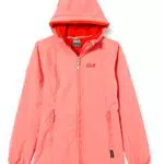 Jack Wolfskin Mädchen Kissekat Jacke, Coral pink, 128