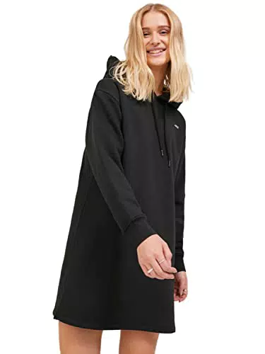 JACK&JONES Damen JXABBIE RLX LS Every Hood Dress SWT SN Sweatkleid
