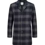 JACK&JONES Men's JJTOMMY Wool Coat Jacket, Navy Blazer/Detail:Check
