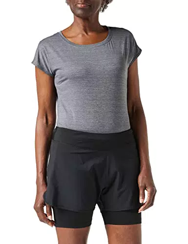 JAKO Damen 2-in-1 Short, schwarz, 38