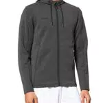 JAKO Damen Kapuzenjacke Premium Basics, anthrazit meliert