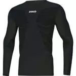 JAKO Herren Komfort 2.0 Longsleeve, Schwarz, L EU