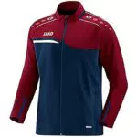 JAKO Herren Präsentationsjacke Competition 2.0, marine/dunkelrot