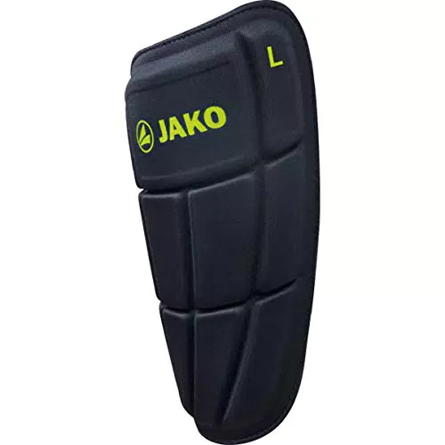 JAKO Herren Prestige Kevlar Solo Schienbeinschoner, Schwarz/Lime