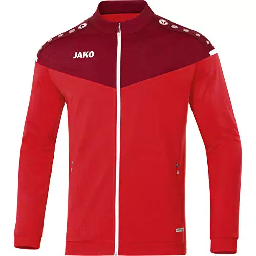 JAKO Kinder Polyesterjacke Champ 2.0, rot/weinrot, 128