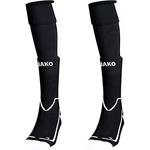 JAKO Stutzenstrumpf Lazio, schwarz/weiß, 2, 3866