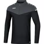 JAKO Unisex Kinder Champ 2.0 Ziptop, Schwarz/Anthrazit
