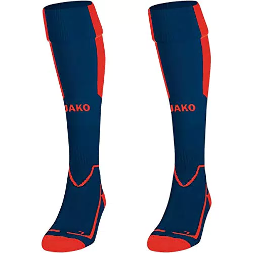 JAKO Unisex Lazio Stutzenstrumpf, Marine/flame, 35-