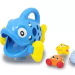 JAMARA 460613 - Badespielzeugsammler Hungry Fish, blau