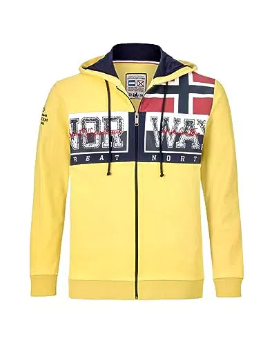 Jan Vanderstorm Herren Sweatjacke Abbe gelb XL - 56/58