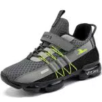 JMFCHI SPORTS Unisex-Kinder Outdoor Atmungsaktiv Leichte Sommer - Kinder Hallenschuhe Jungen Sneaker Sportschuhe Mädchen Laufschuhe Turnschuhe Grau