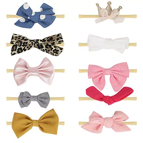 JMITHA Baby Haarband Baby Stirnbänder Baby Mädchen stirnband haarbänder baby haarband Babyschmuck Babygeschenke & Taufe