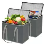 JSENGE Wiederverwendbar Einkaufstasche, Picknick KÜHltasche Faltbar