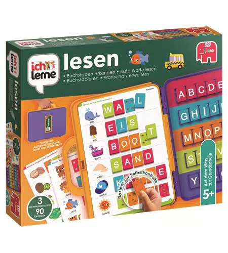 Jumbo Spiele Ich lerne Lesen - Lernspiele ab 5 Jahren - für 1 Spieler - Vorschule Kindergarten