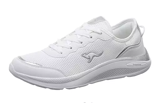 KangaROOS Damen K-WN Vision Sneaker, White/Silver