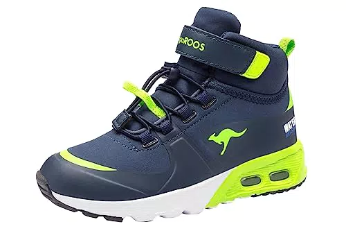 KangaROOS Jungen Kx-hydro Sneaker, Dk Navy Lime