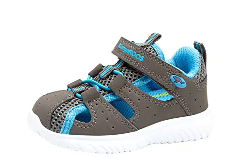KangaROOS Unisex Baby KI-Rock Lite EV Sneaker, Steel Grey/Brilliant Blue 2007