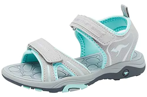 KangaROOS Unisex Kinder K-leni Ancona Sandale, Vapor Grey Mint