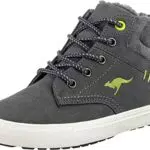 KangaROOS Unisex Kinder Kavu X Sneaker, Steel Grey Lime