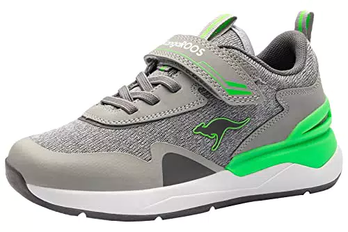 KangaROOS Unisex Kinder Kd-gym Ev Sneaker, Grau Grün