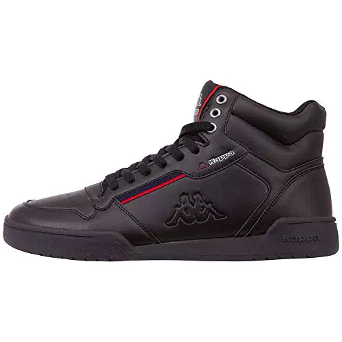 Kappa Herren Mangan Sneaker, Schwarz Black 242764 1120