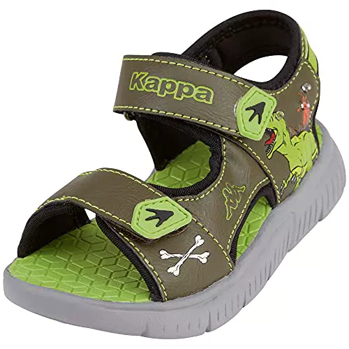 Kappa Unisex Kinder Rex Sun K Sandale, Army Black