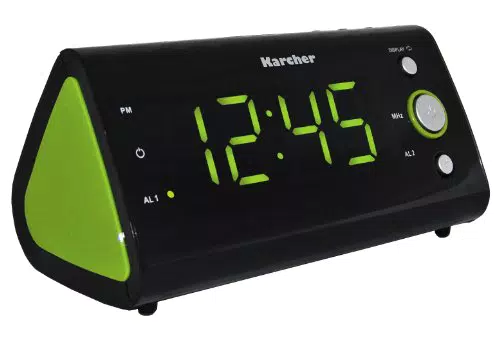 Karcher UR 1040-G Uhrenradio schwarz/grün