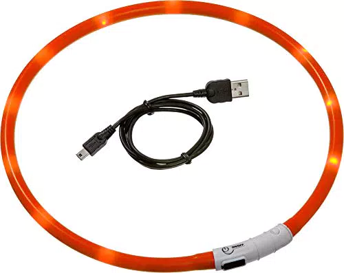 Karlie Visio Light LED Schlauchhalsband L: 20 - 70 cm orange