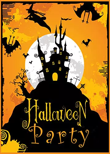 KARTENVERSAND24 Halloween Einladung Halloweenparty Einladungskarten Kinder Erwachsene Party Kinder-Geburtstag Gespenster Geist Hexe Karten Grusel Einladungen