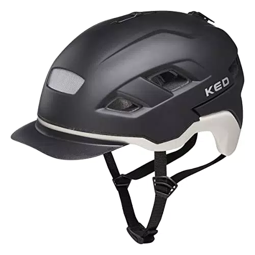 KED Berlin Fahrradhelm, Black ash matt, M