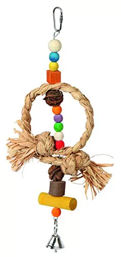 Kerbl 82944 Vogelspielzeug Nature mit Glocke, Länge 36 cm