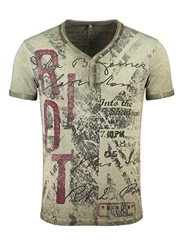 Key Largo Herren MT RIOT T-Shirt, mil.Green, L