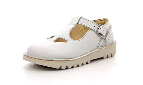 Kickers Jungen Mädchen Kick Mary Jane Halbschuhe, Weiß