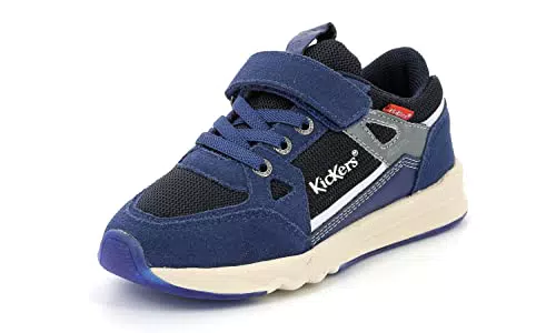 Kickers Kifujin Sneaker, Bleu Marine Tricolore