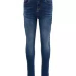 KIDS ONLY Mädchen Stretch Jeanshose mit hohem Bund Medium Blue Denim 122
