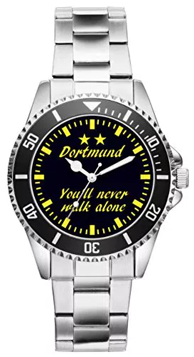 KIESENBERG Herrenuhr Armbanduhr Dortmund Geschenk Artikel Idee Fan Analog Quartz Uhr 6040