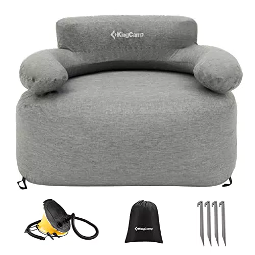 KingCamp Aufblasbares Sofa Outdoor Camping Luftsofa Camping Sofa mit Rücken Armlehne Aufblasbare Couch Camping für Indoor